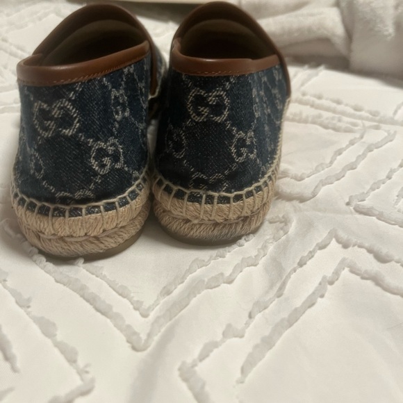 Women's Pilar GG Print Jacquard Espadrille Flats size 8 - Picture 9 of 14